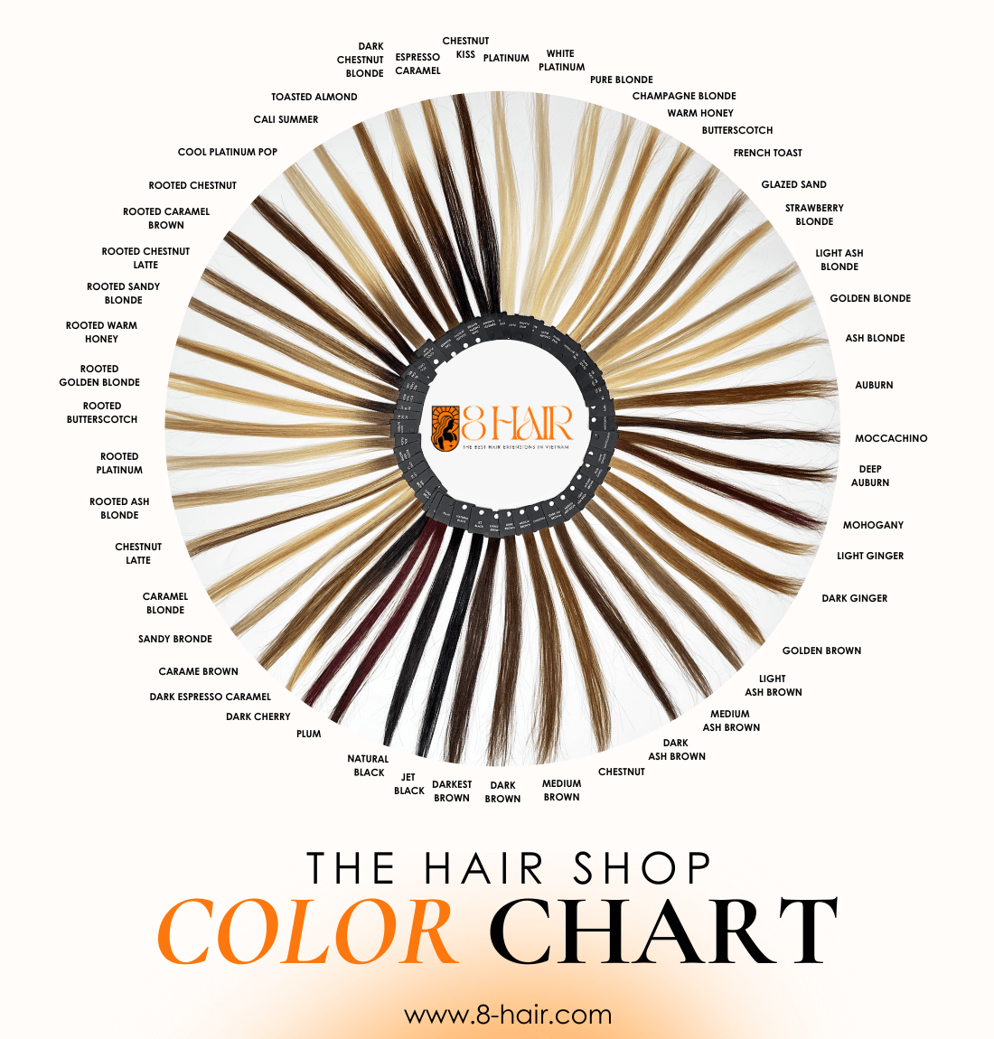 Hair Colour Chart