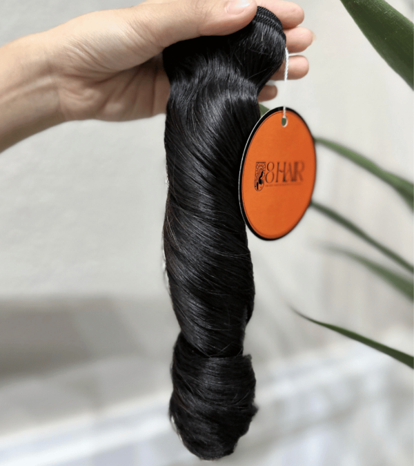 remy spring curly hair bundles natural black color 3