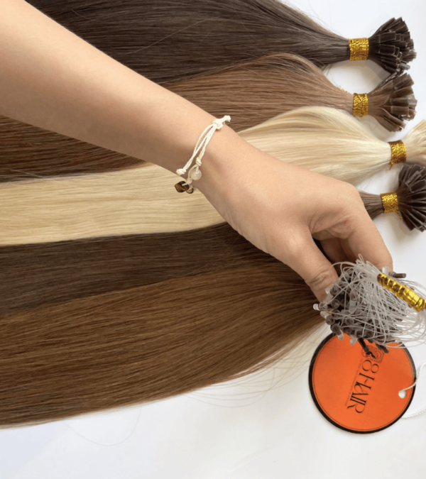 straight micro ring hair extensions 5 color 3